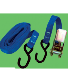 Sangles 25mm 5m 1t cliquet +2cr - Clinique Remorque 17