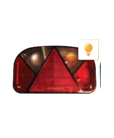 Feu arrière droit aspock 4 fonctions pour remorque Clinique Remorque 17