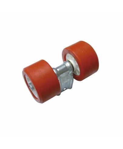 Ensemble 2 Galets Ø100 rouge tube 30x30