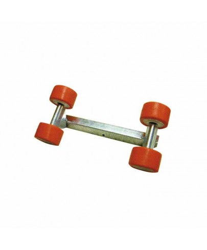 Ensemble 4 Galets Ø120 rouge tube 30 x 30