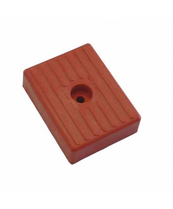 Patin caoutchouc rouge 130x100x35mm
