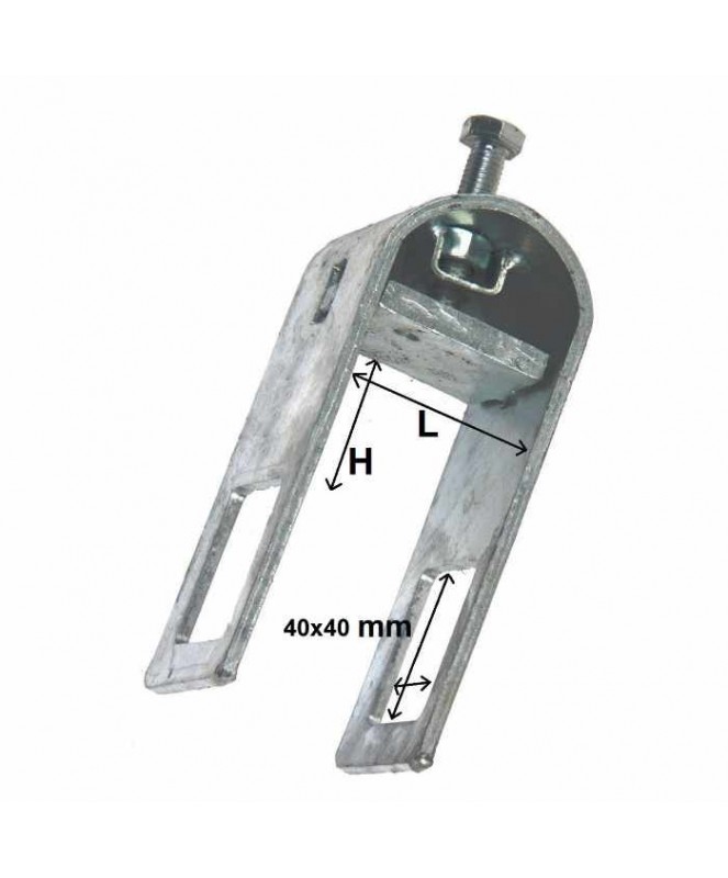 U Chandelle 60x60mm pour tube 50x50mm- Clinique Remorque- 17