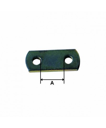 Plaquette d'assemblage 2 trous 60 mm
