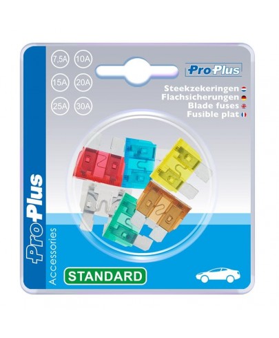 Fusibles voiture standard assortiment de 6 pièces