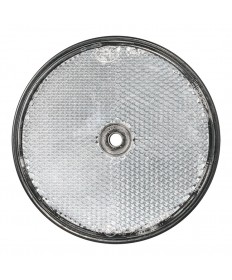 Réflecteur / catadioptre blanc 80mm à visser 2 pièces -Clinique Remorque-17