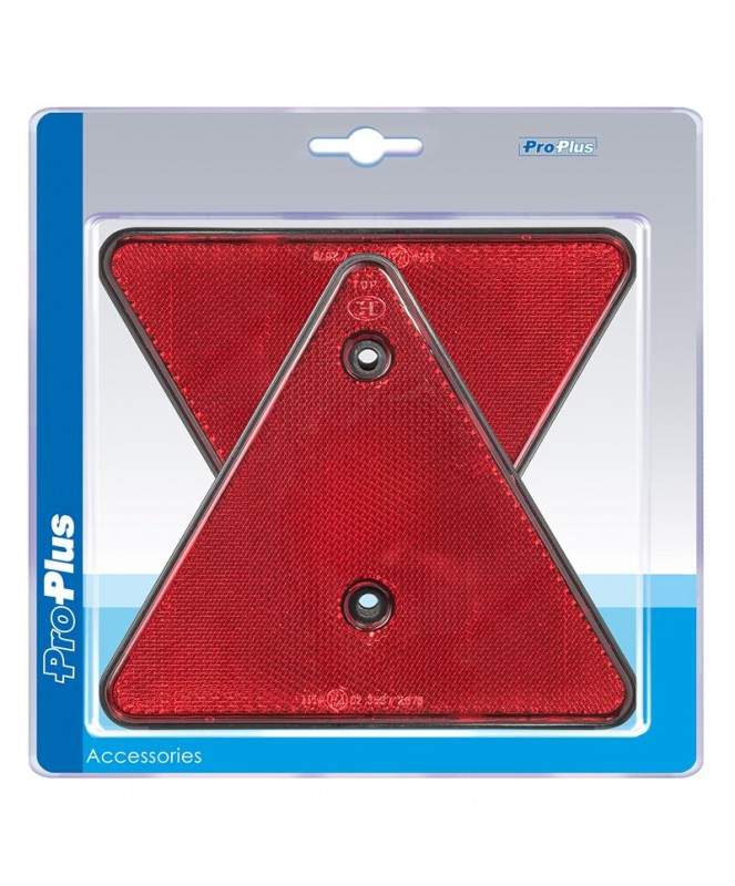 Réflecteur / catadioptre de triangle 2 pièces pour remorque- Clinique Remorque-17