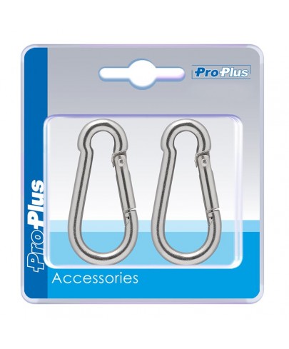 Mousqueton inox 6x60mm 2 pièces