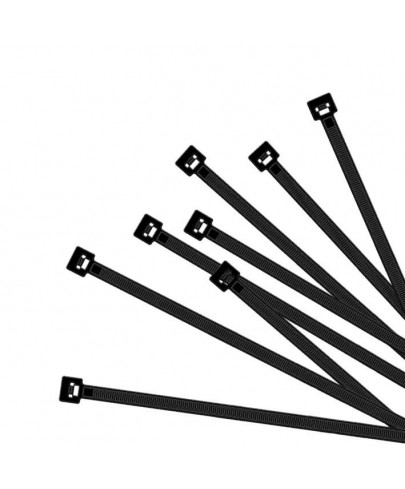 Colliers de serrage 300x7,5 mm 50 pièces noir