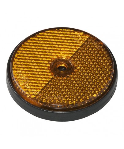 Réflecteur orange 60mm à visser pour remorque