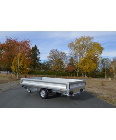 Remorque plateau nu RIS 340 F130 1 essieu