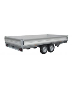 Remorque plateau nu RIS 340 F200 2 essieux