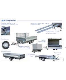 Remorque plateau nu RIS 400 F300 R 10
