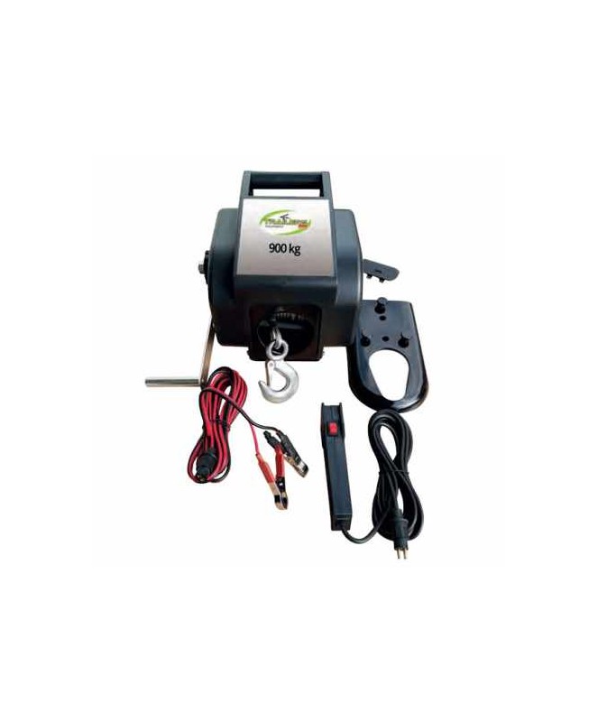 Treuil portable 12V 900kg avec cable 9m + télécommande- Clinique Remorque-17