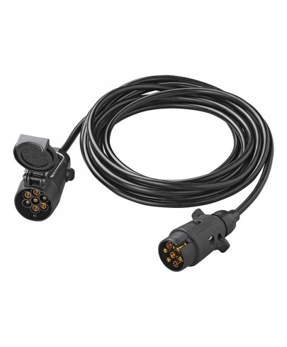 Rallonge 5M avec fiche et prise 7-pôles dans blister