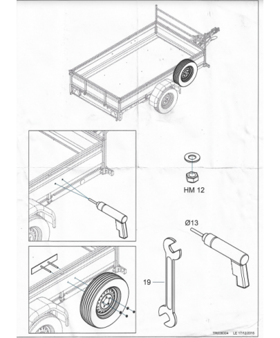Support de roue de secours