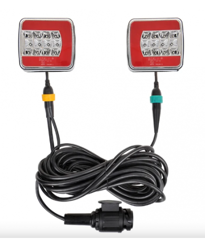 Kit d'éclairage LED 4F magnétique 7,5+2,5M câble 13P