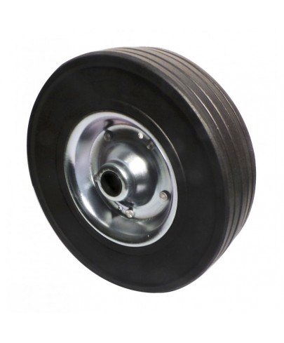 Galet roue jockey jante acier de 225X65 pneu caoutchouc