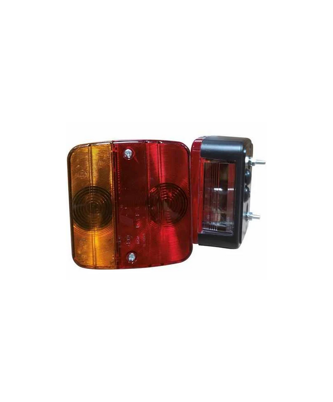 Feu arrière 4 fonctions 105X100X52mm pour remorque- Clinique Remorque- 17