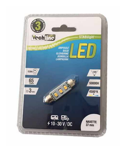 Ampoule navette 3 Leds SMD 37mm