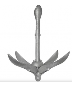 Ancre pliante 3,2kg galvanisé, forme d'oeuf pour bateau-Clinique Remorque-17