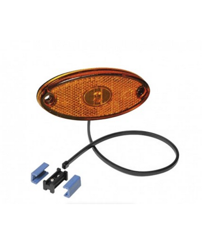 Feu latéral orange + catadioptre avec câble 2 m50 + connectique