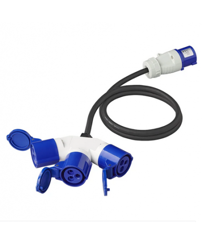 Rallonge prise ponton triple femelle 16A 150cm 3x2,5mm²