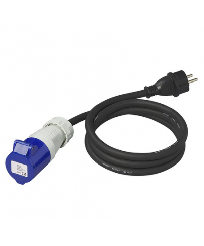 Câble adaptateur prise camping-car, cavane 16A 150cm 3x2,5mm2