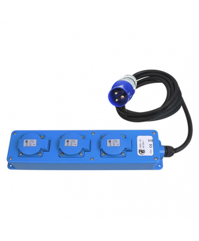 Bloc multiprises CEE prise SHUKO camping-car, caravane 16A  3x1,5mm2