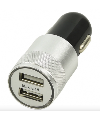 Chargeur allume cigare double USB 12V/24V 3100mA