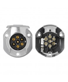 Socle prise femelle pour remorque caravane 7 pôles capot de protection-Clinique Remorque-17