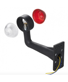 Feu de gabarit rouge/blanc 185mm équerre - Clinique Remorque - 17