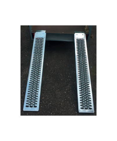 Jeu de 2 rampes alu à rebord 1m80 400 kg