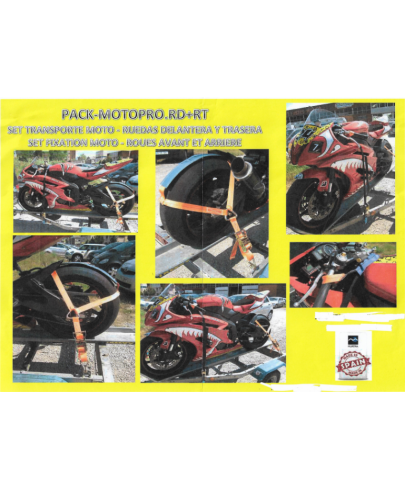 Sangle fixation pour roue arriére moto