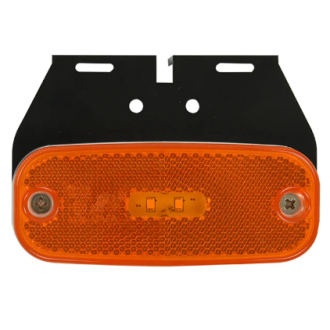 Feu de position latéral 10-30V orange 110x45mm LED avec support - Clinique Remorque - 17