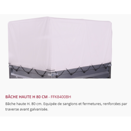 Bâche Sorel R200 haut 196x124x80cm