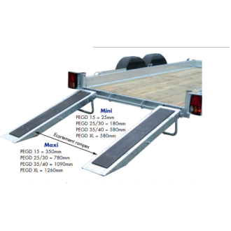 Porte engin ECIM PEGD 30 TA 350 AF - Clinique Remorque 17