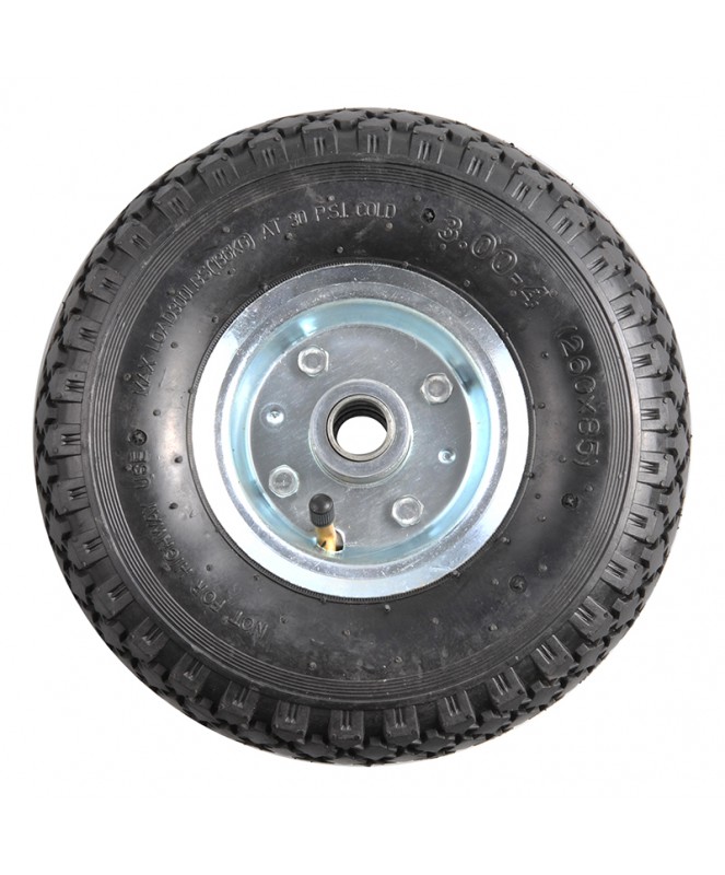 Roue jockey jante métal avec pneu d'aire 260x85mm