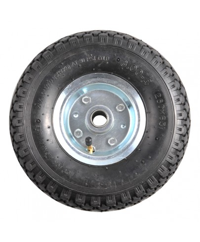 Roue jockey jante métal avec pneu d'aire 260x85mm
