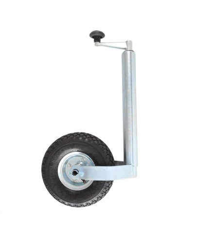 Roue jockey 48mm jante métal avec pneu d'aire 4.1/3,50-4