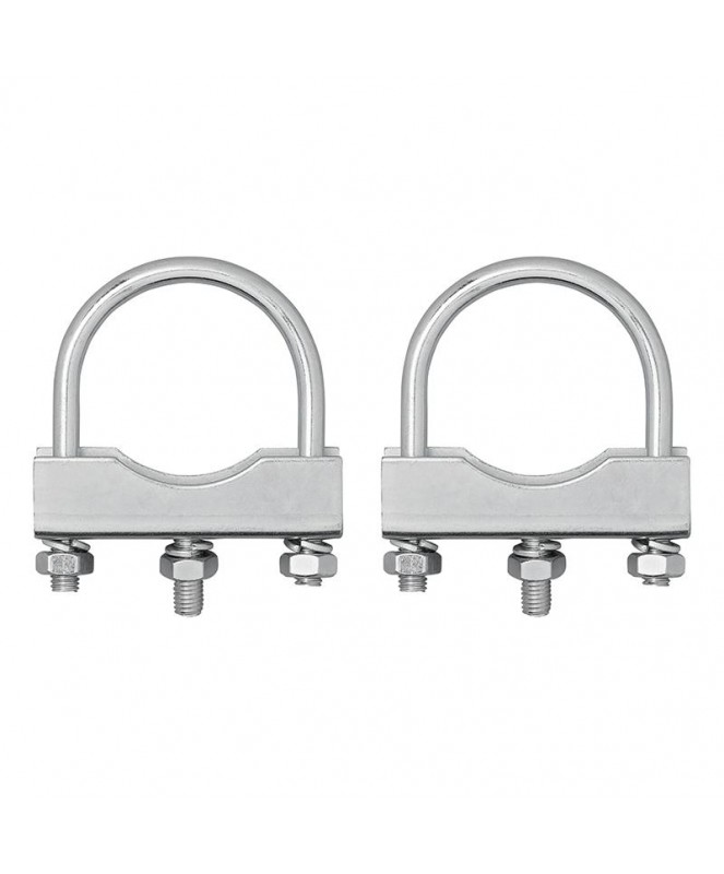 Etrier de fixation en U 60/70mm pour collier roue jockey lot de 2 pièc...