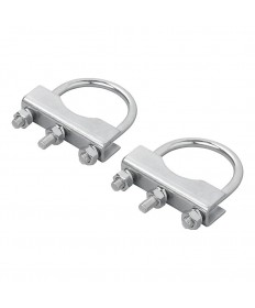Etrier de fixation en U 60/70mm pour collier roue jockey lot de 2 pièc...