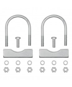 Etrier de fixation en U 60/70mm pour collier roue jockey lot de 2 pièc...