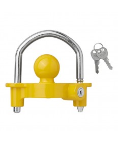 Antivol tête d'attelage avec cylindre de serrure