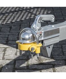 Antivol tête d'attelage avec cylindre de serrure