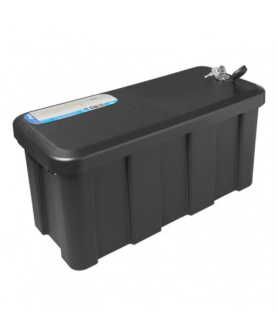 Coffre de rangement pour remorque en plastique 25L