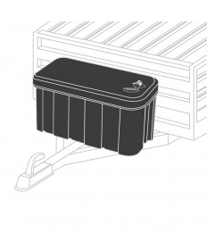 Coffre de rangement pour remorque en plastique 25L- Clinique Remorque- 17